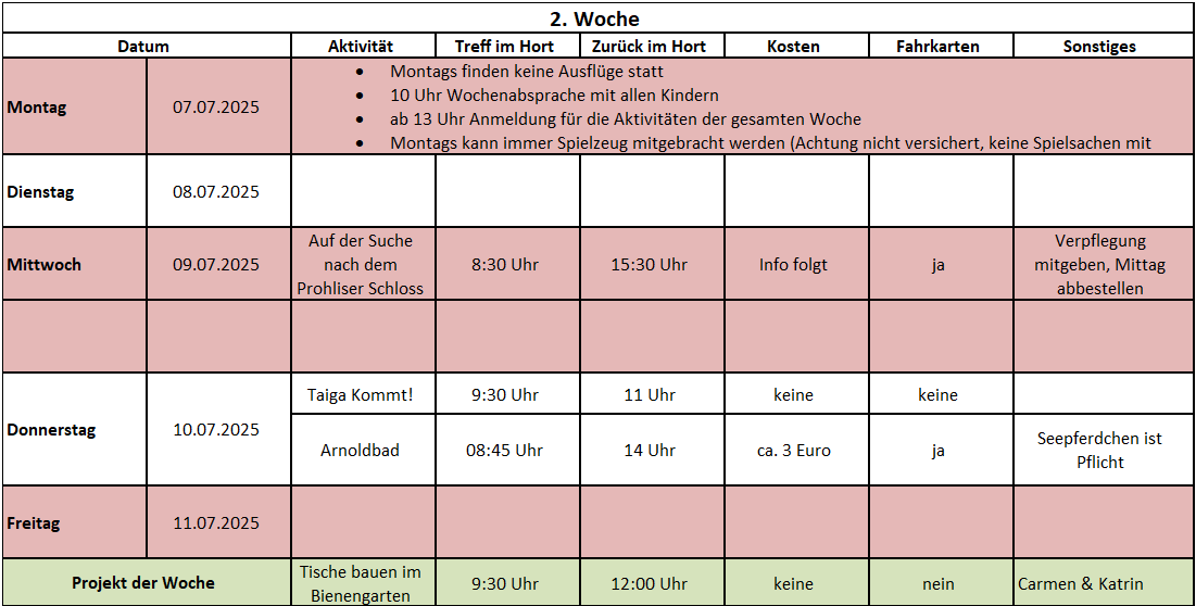 2. Woche